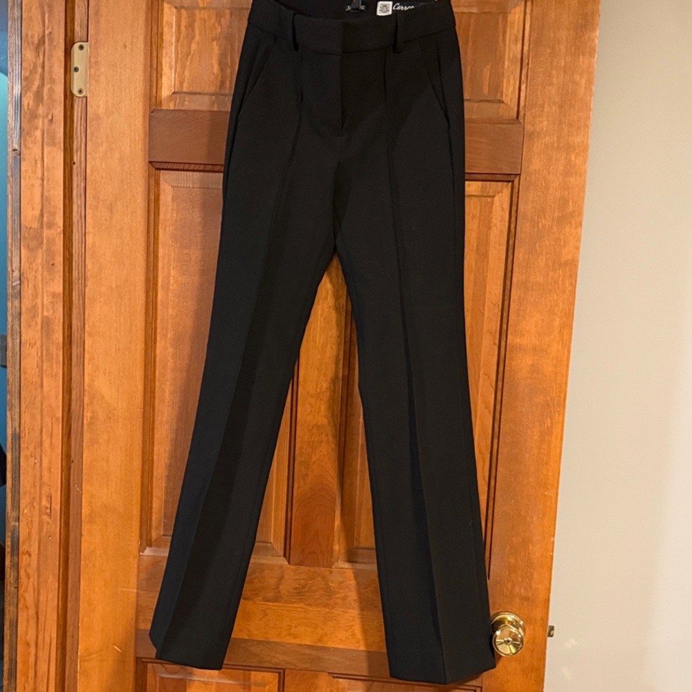 J. Crew Women's Black Pin-tucked Trousers